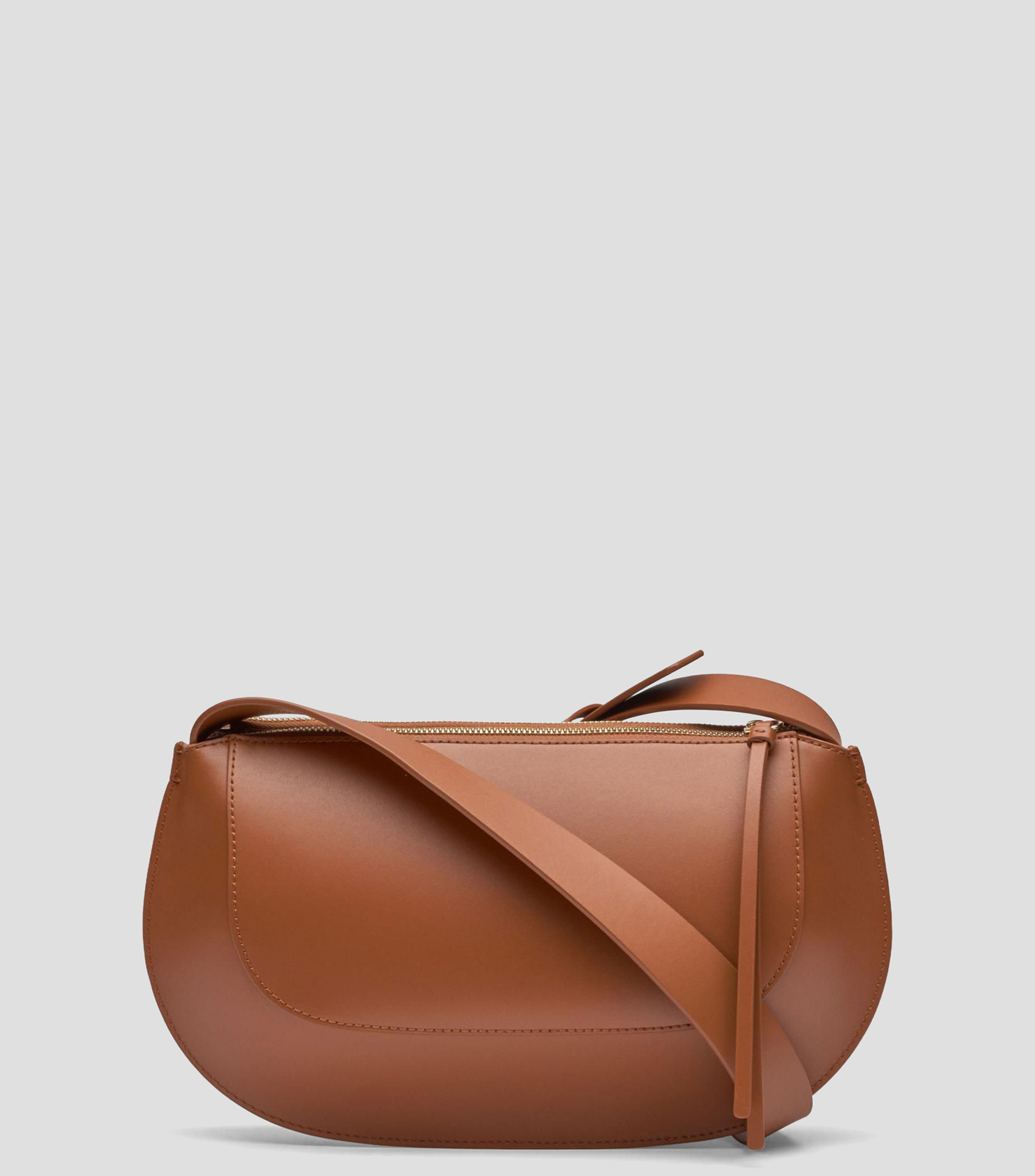 Bolsa shoulder en piel lisa Mujer